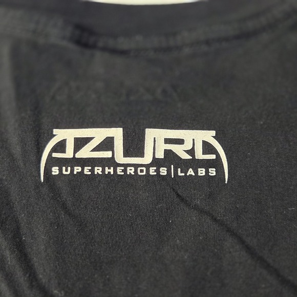 Marvel Black Panther Mask Mens XL T Shirt Azura Superheroes Labs Graphic Tee - Picture 5 of 5